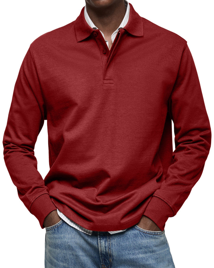 James | Casual Polo Shirt with Long Sleeves