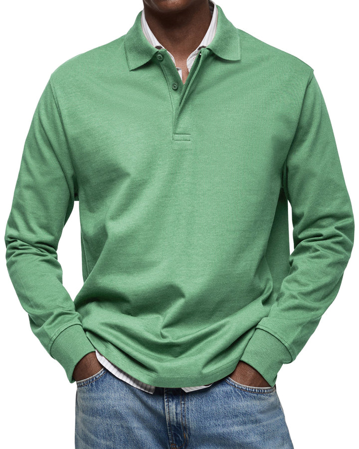 James | Casual Polo Shirt with Long Sleeves