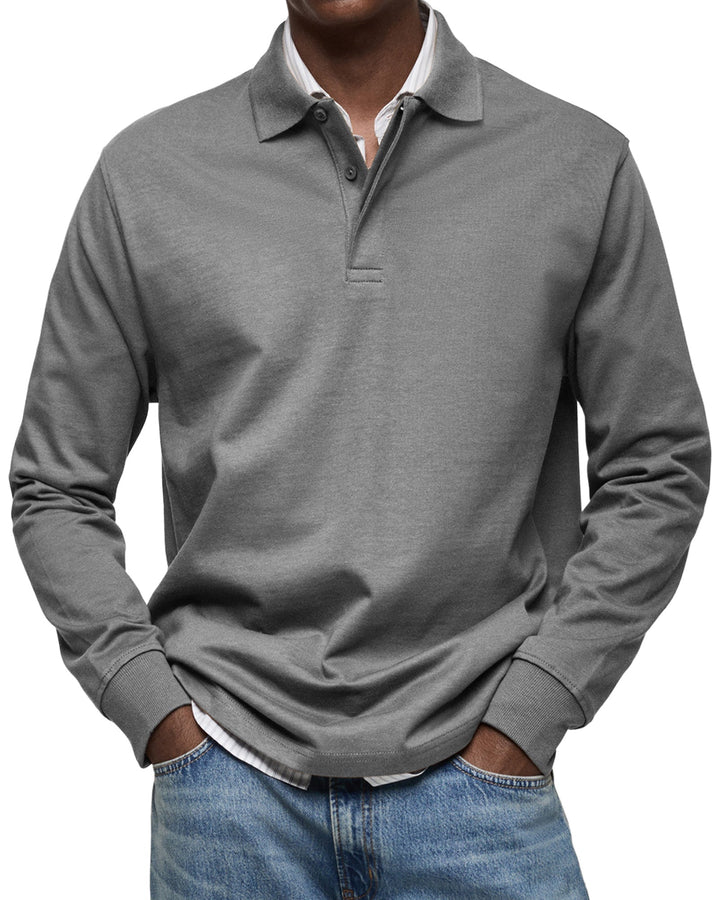 James | Casual Polo Shirt with Long Sleeves