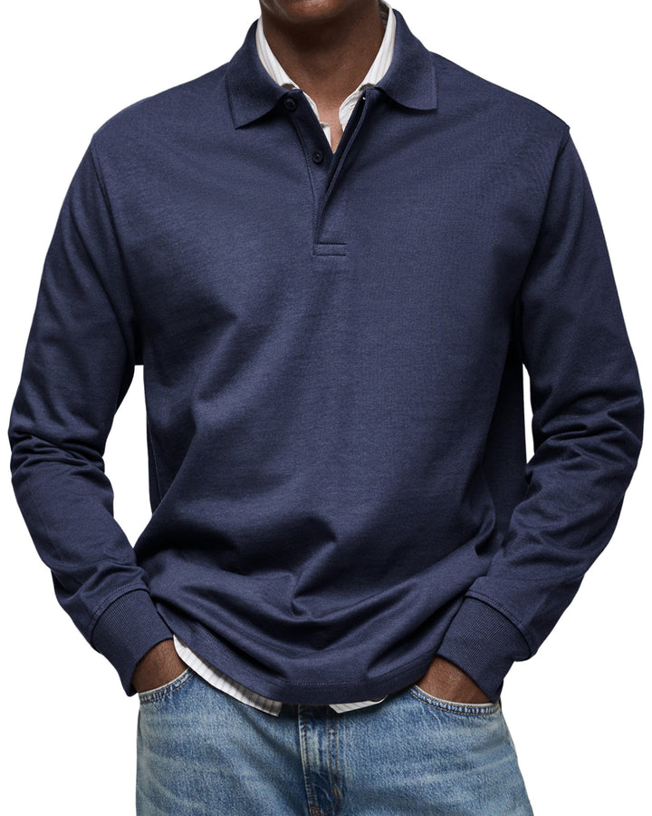 James | Casual Polo Shirt with Long Sleeves