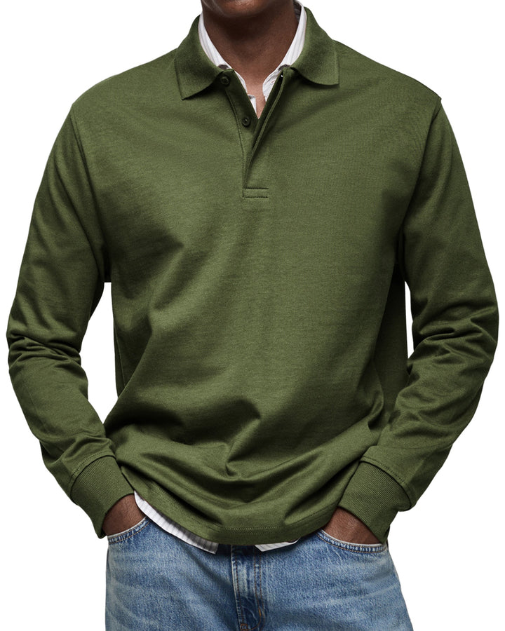 James | Casual Polo Shirt with Long Sleeves