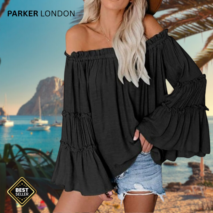 Boho Vibes - Off Shoulder Loose Shirt 🌴