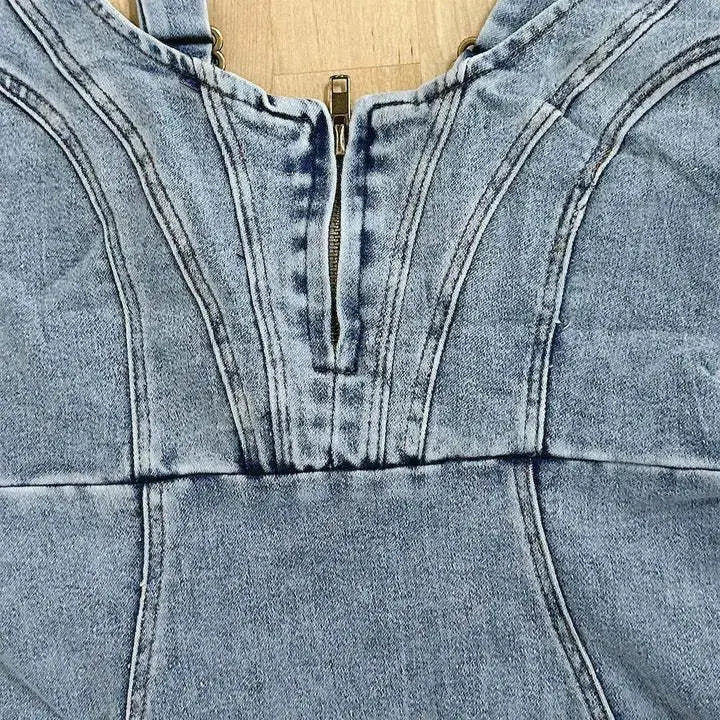 Evelyn | Denim Dress with Adjustable Straps