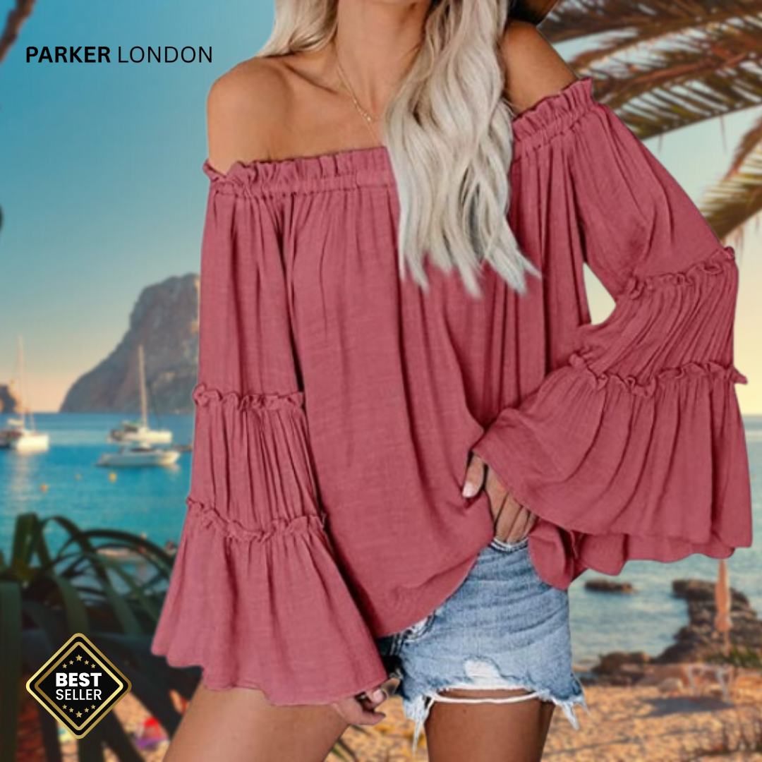 Boho Vibes - Off Shoulder Loose Shirt 🌴
