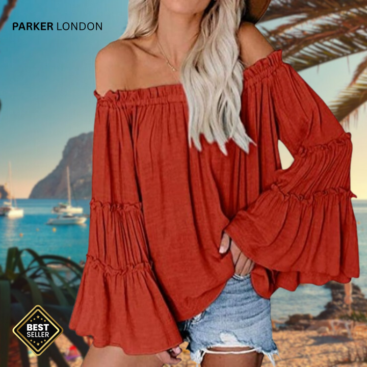 Boho Vibes - Off Shoulder Loose Shirt 🌴